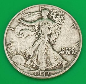 1943 Walking Liberty Silver Half Dollar