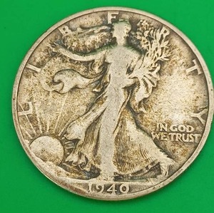 1940 Walking Liberty Silver Half Dollar