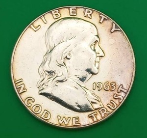 1963 Silver Franklin Half Dollar Proof Like