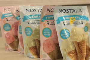 5ct Assorted Nostalgia Flavored Ice Cream Mix Sweet Strawberry and Vanilla Creme Makes 2 Quarts