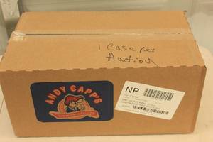 Andy Capps Hot Onion Flavored Rings Corn Snacks 12-Pack 2oz Bags