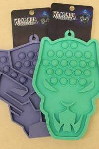 2ct Black Panther Wakanda Forever Silicone Trivet Fidget Toy