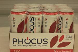 Phocus Naturally Energizing Sparkling Water 12-Pack ColaFlavor