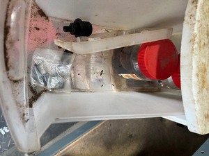 organizer full of car parts