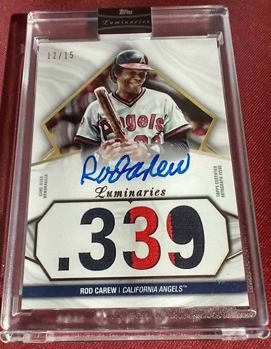 Sold at Auction: 2022 Panini Immaculate Collection Rod Carew Relic 92/99