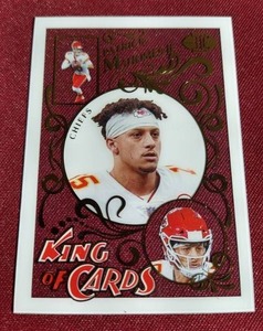 lot 6 image: 2021 Illusions Patrick Mahomes King of Cards Acetate Card