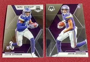 lot 9 image: (2) 2020 Mosaic Justin Jefferson Rookie Cards