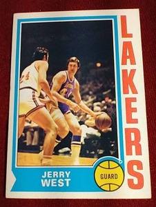 lot 14 image: 1974-75 Topps Jerry West Card