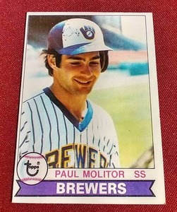 lot 25 image: 1979 Topps Paul Molitor Card - 2nd Year