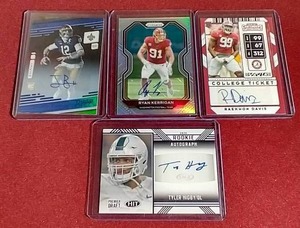 lot 27 image: (4) NFL Autograph Rookie Cards