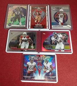 lot 34 image: (6) NFL Star Insert Cards - Prizms, Etc.