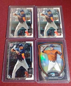 lot 39 image: (4) 2015 Carlos Correa Prospect Cards