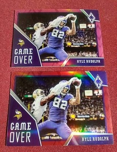 lot 43 image: (2) Numbered Kyle Rudolph Phoenix Cards