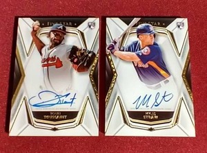 lot 52 image: (2) Topps Five Star Rookie Autograph Cards