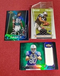 lot 78 image: (3) NFL Jersey Cards