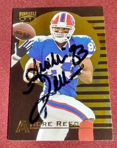 lot 82 image: Autographed Andre Reed Card