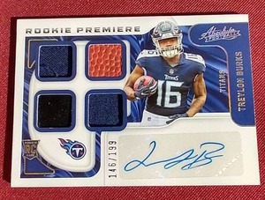 lot 88 image: 2022 Treylon Burks Quad Relic Autograph Rookie Card - #d199