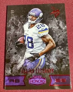 lot 91 image: Panini Honors Adrian Peterson Card - #d50
