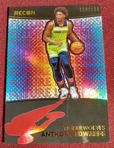 lot 96 image: 2020-21 Panini Recon Anthony Edwards Rookie Card - #d199