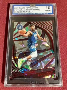 lot 99 image: 2021 Revolution Karl-Anthony Towns Chinese New Year - ISA 10