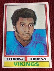 lot 103 image: 1974 Topps Chuck Foreman Rookie Card