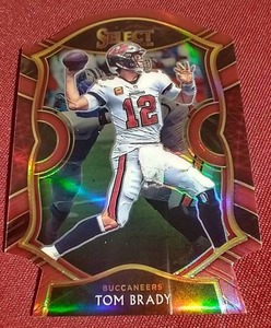 lot 105 image: Select Tom Brady Die Cut Prizm Card