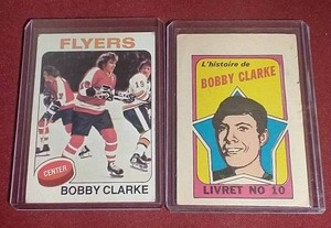 lot 109 image: (2) Vintage Bobby Clarke Cards