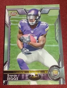 lot 110 image: 2015 Topps Chrome Stefon Diggs Rookie Card