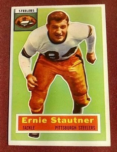 lot 133 image: 1956 Topps Ernie Stautner Card