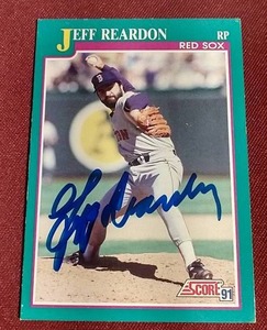lot 134 image: Autographed Jeff Reardon Card
