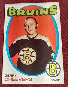lot 137 image: 1971-72 Gerry Cheevers Card