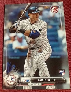 lot 138 image: 2017 Bowman Aaron Judge Rookie Card