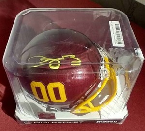 lot 152 image: Autographed & Certified Dyami Brown Mini Helmet