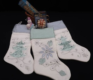 lot 121 image: 3 CHRISTMAS STOCKINGS COMES WITH GREAT STOCKING STUFFERS