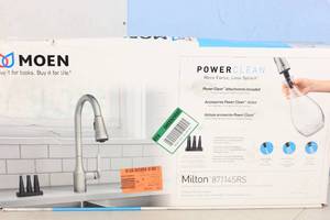 lot 19 image: MOEN Milton Pulldown Kitchen Sink with Spot Resist and Power Clean