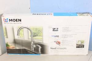 lot 20 image: MOEN Noelle High Arc Kitchen Faucet and Sprayer with Spot Resist and DuraLock