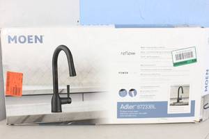 lot 24 image: MOEN Adler Pull Down Kitchen Faucet with Reflex and Power Clean