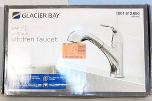 lot 25 image: Glacier Bay Market Pull Out Kitchen Faucet with Turbo Spray