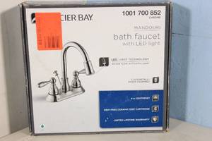lot 28 image: Glacier Bay Mandouri Bath Faucet with LED Light