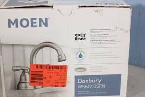 lot 29 image: MOEN Banbury Bathroom Faucet with Spot Resist