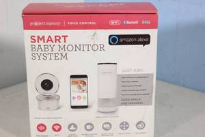lot 62 image: Project Nursery Voice Control Smart Baby Monitor System, Works With Amazon Alexa