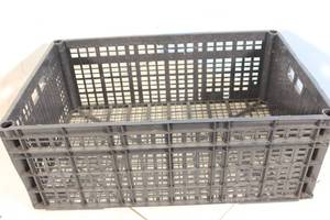 lot 74 image: Black Plastic Crate - See Pictures