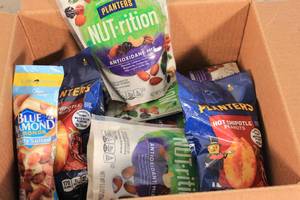 lot 158 image: Assorted Box of Nut Snack Packs