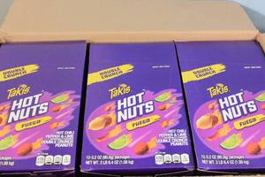 lot 168 image: Case of Takis Double Crunch Fuego Hot Nuts