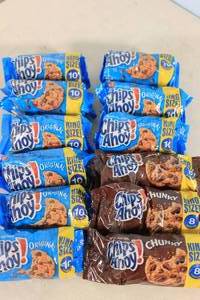 lot 197 image: 12ct Chips Ahoy Cookies Original and Chunky King Size Pack
