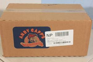 lot 99 image: Andy Capps Hot Onion Flavored Rings Corn Snacks 12-Pack 2oz Bags