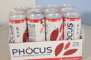 lot 115 image: Phocus Naturally Energizing Sparkling Water 12-Pack ColaFlavor