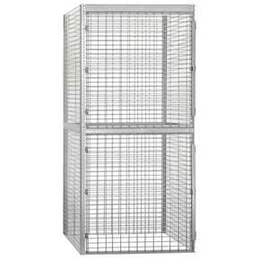 lot 2 image: NEW - Salsbury Industries 8244-S 48 Wide Double Tier Bulk Storage Locker - Starter - 48 Inches Deep FLAT PACKED