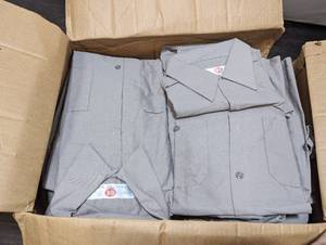 Box Of Misc. New G&K Buttoned-Down Short-Sleeved Shirts