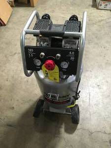 lot 42 image: Husky 20 Gal. Vertical Electric-Powered Silent Air Compressor  Customer Returns See Pictures